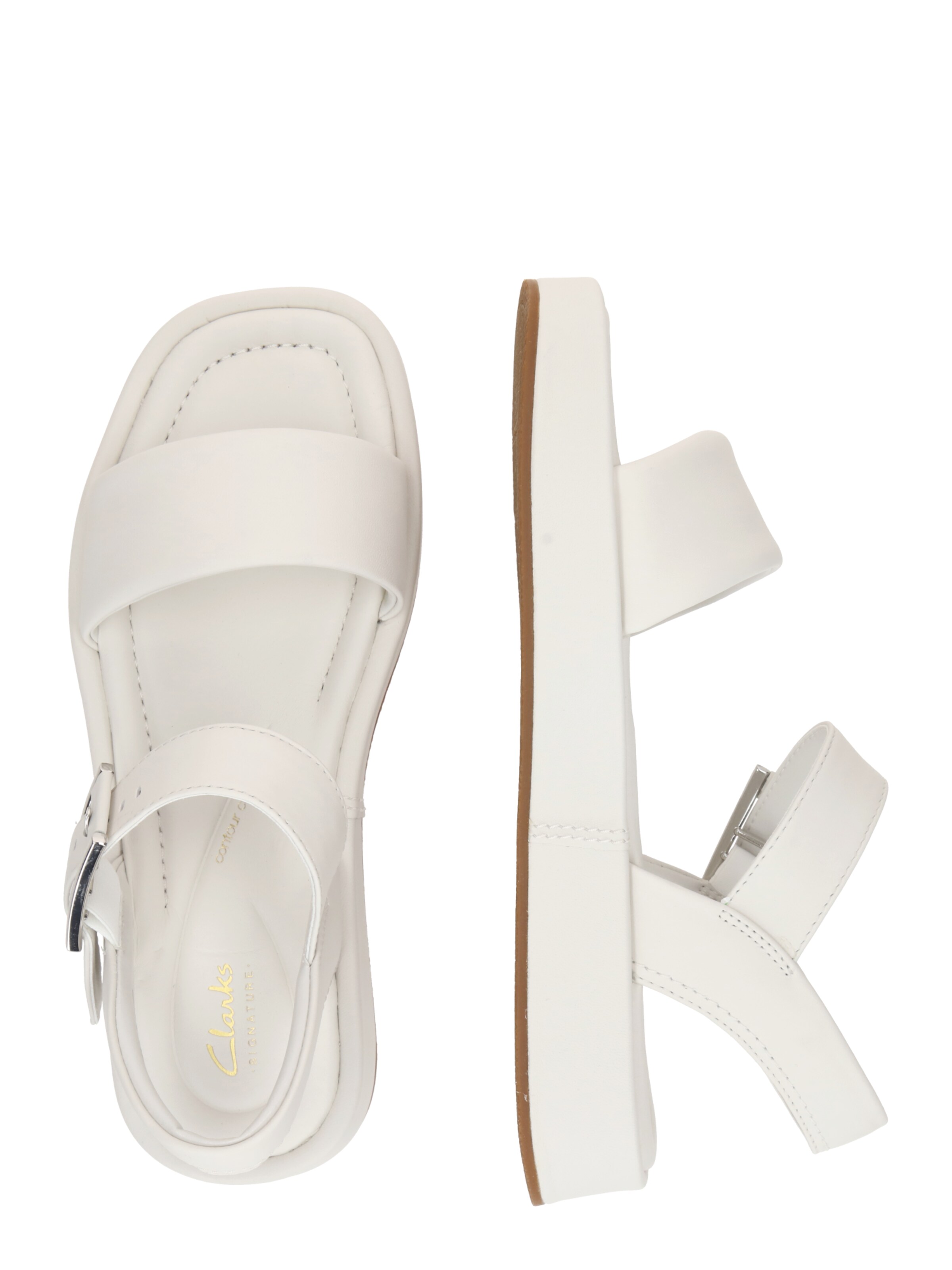 CLARKS Босоножки с ремешком 'Alda' в Белый