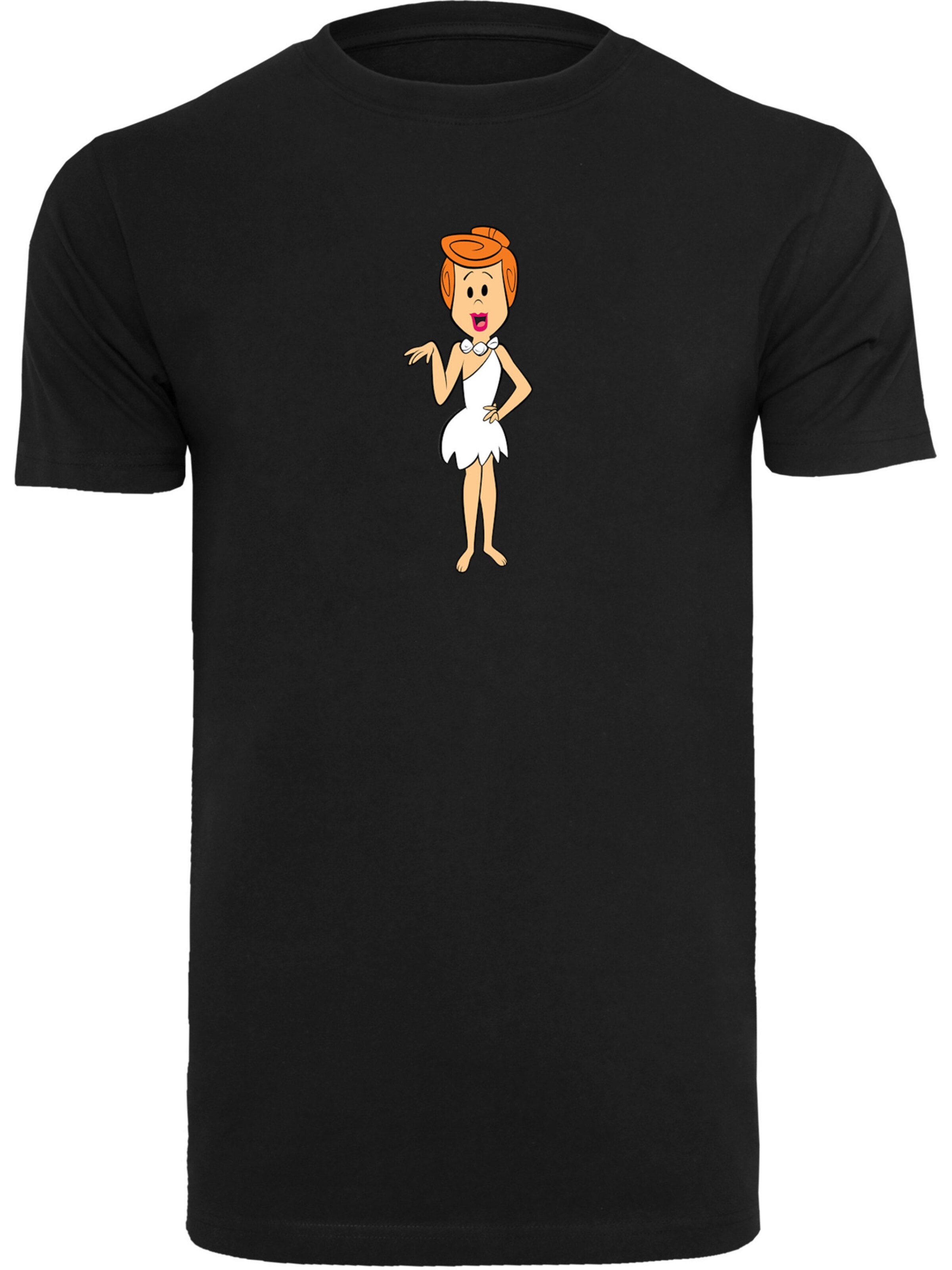 T-Shirt 'Die Familie Feuerstein Wilma Flintstone Classic Pose' F4NT4STIC en noir : devant
