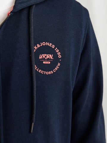 JACK & JONES Sweat jacket 'JJSIMON' in Blue