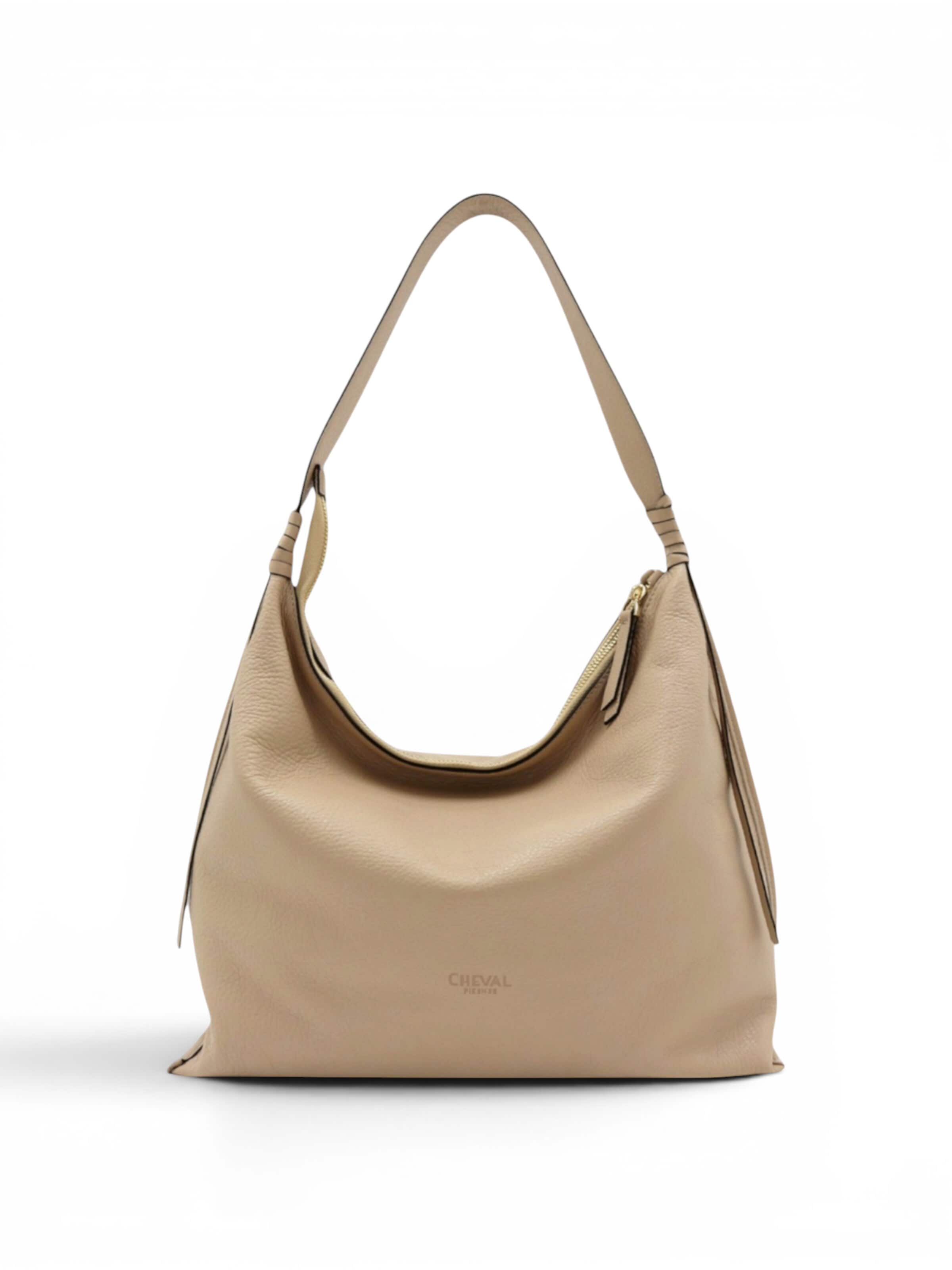 Cheval Firenze Shoulder Bag 'Laila' in Beige: front