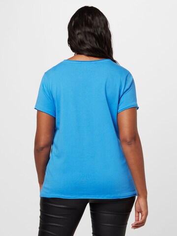 ONLY Carmakoma Shirt 'QUOTE' in Blue