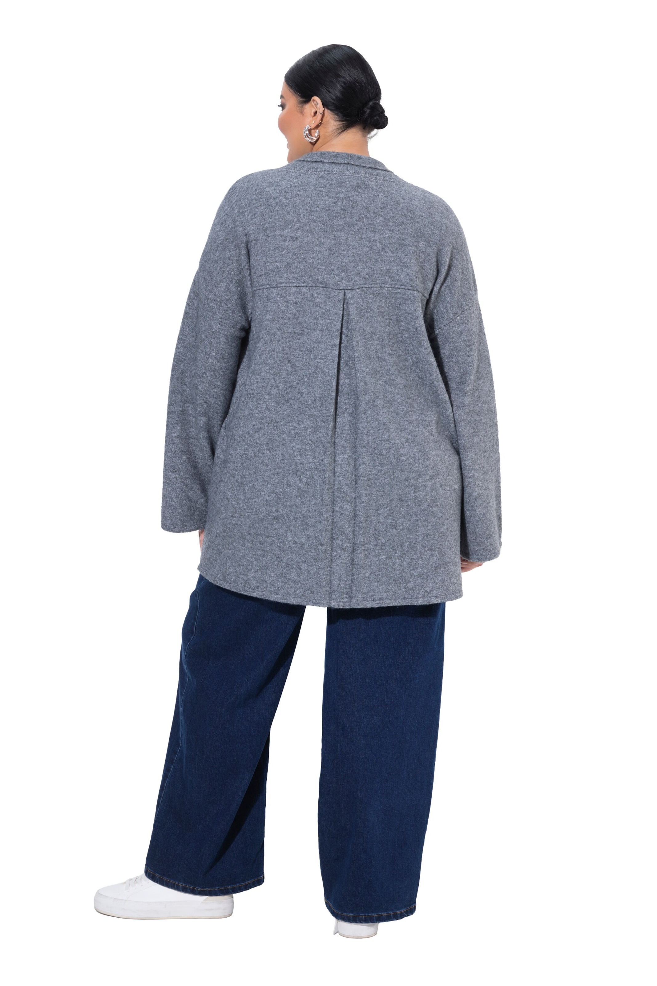 Ulla Popken Knit cardigan in Grey