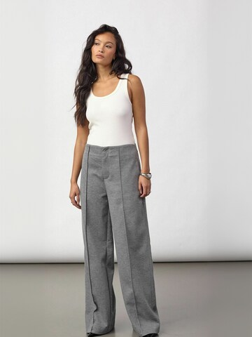 co'couture - regular Pantalón ' LanceCC ' en gris: frente