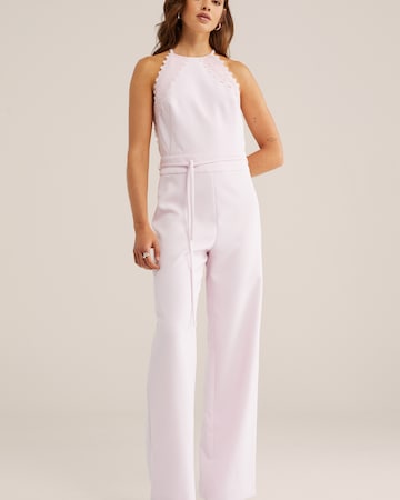 WE Fashion Kombinezon | roza barva