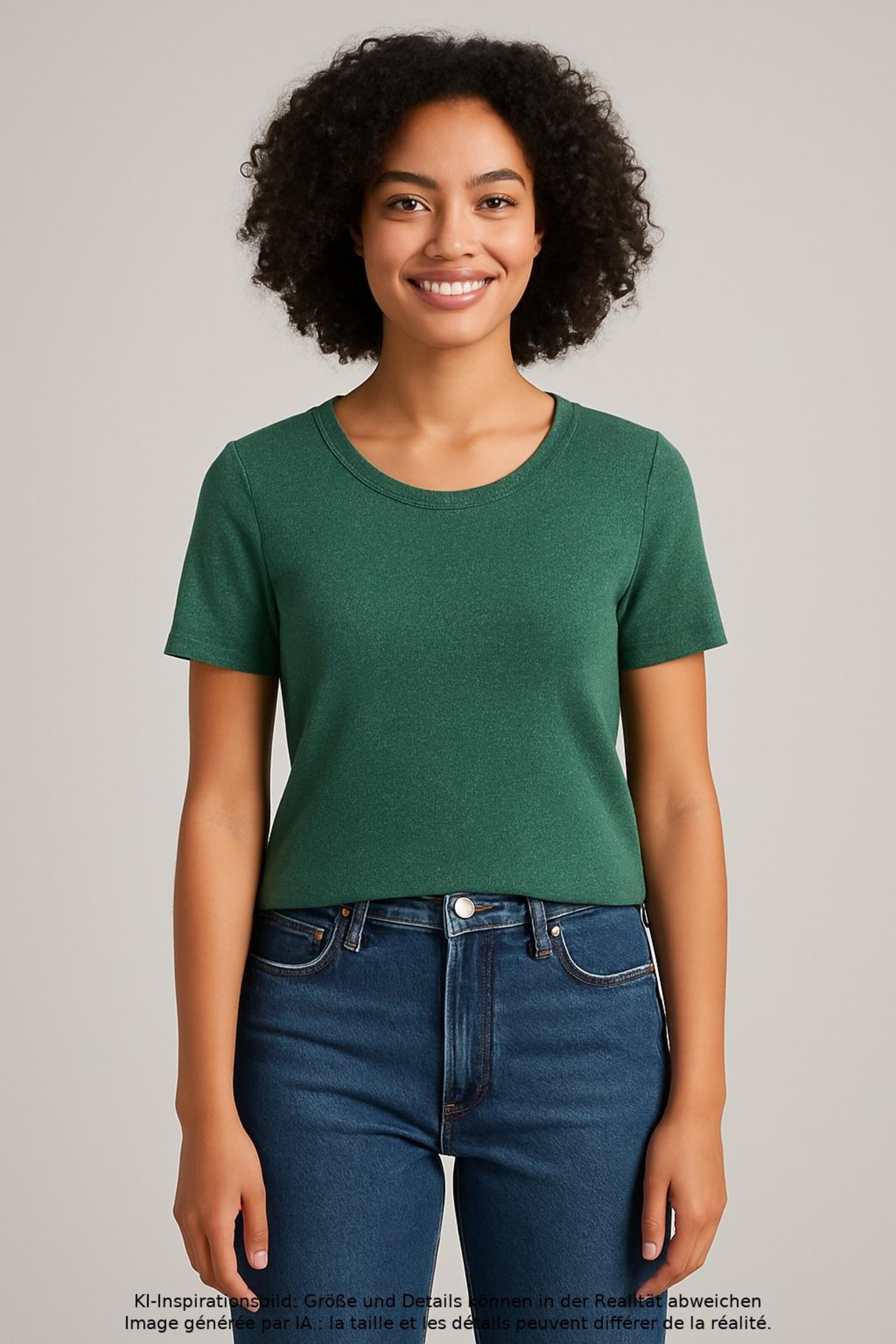 WEEKDAY Top & Shirt in XS in Green: front