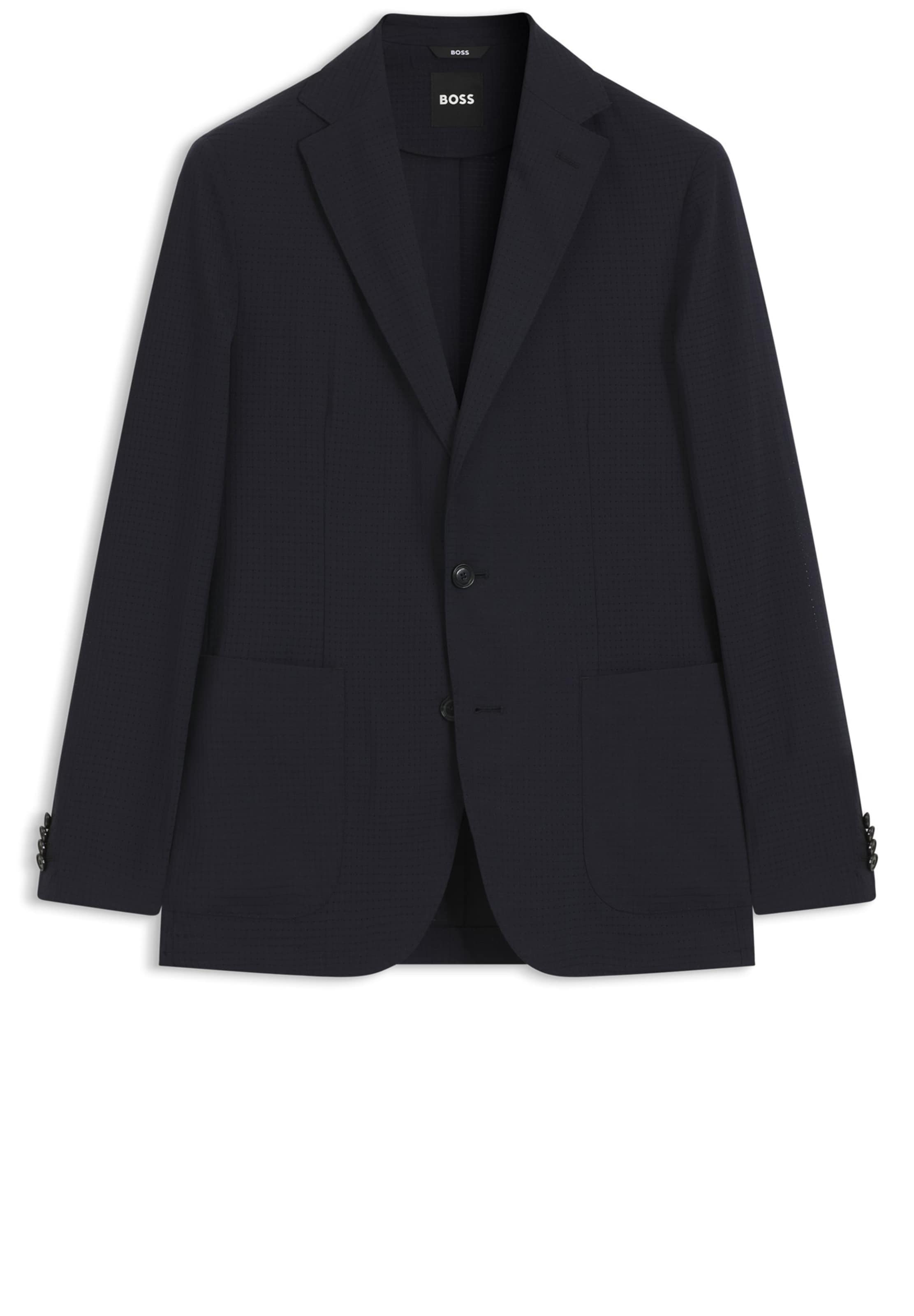 BOSS Regular Fit Businesshemd in Blau: Vorderseite