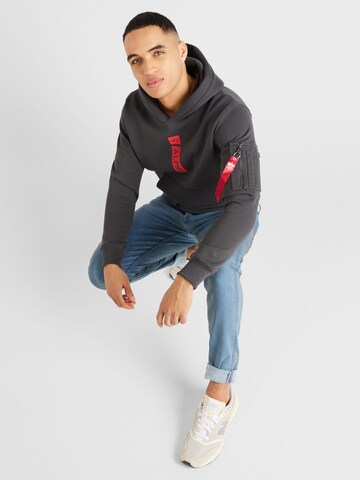 Sweat-shirt ALPHA INDUSTRIES en gris