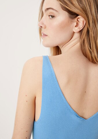 QS Knitted Top in Blue