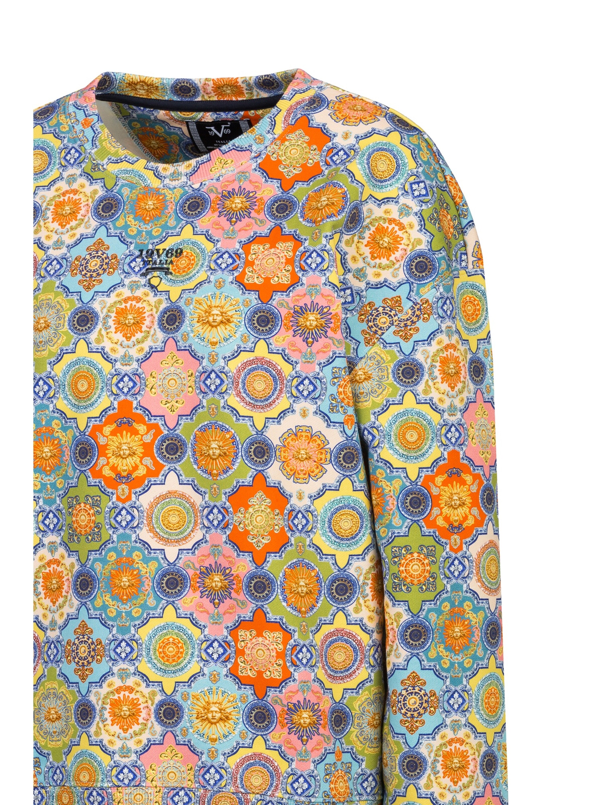 19V69 ITALIA Sweatshirt 'SINJA BAROQUE' in Gemengde kleuren