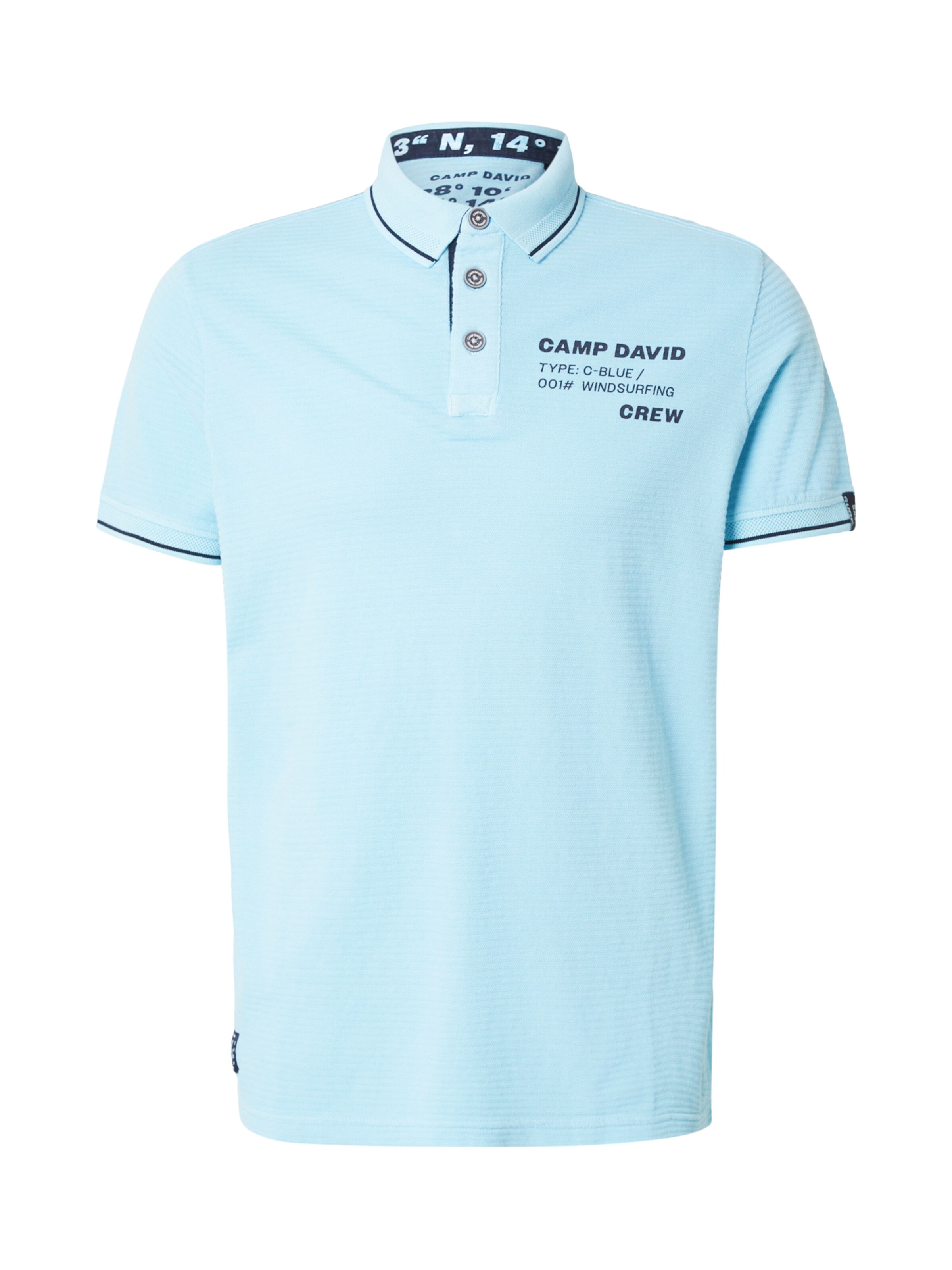 CAMP DAVID - Camiseta en azul: frente