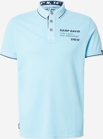 T-Shirt CAMP DAVID en bleu : devant