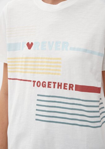 s.Oliver T-shirt i vit