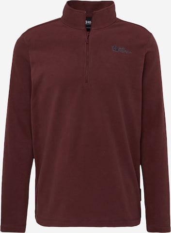 JACK WOLFSKIN - Pullover desportivo 'Taunus' em vermelho: frente