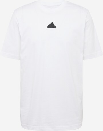 ADIDAS SPORTSWEAR - Camiseta funcional 'FRACTAL' en blanco: frente