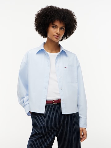 Tommy Jeans Halenka 'ESSENTIAL' – modrá: přední strana