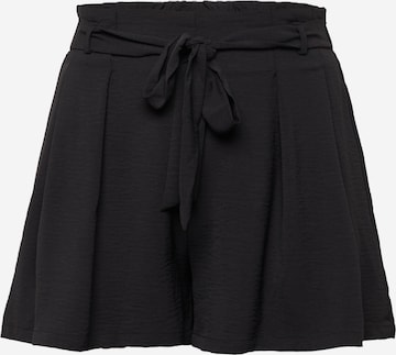 ABOUT YOU Curvy Loose fit Pleat-front trousers 'Lia' in Black: front