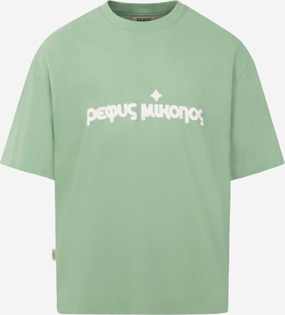 Pequs T-Shirt in hellgrün / weiß, Produktansicht
