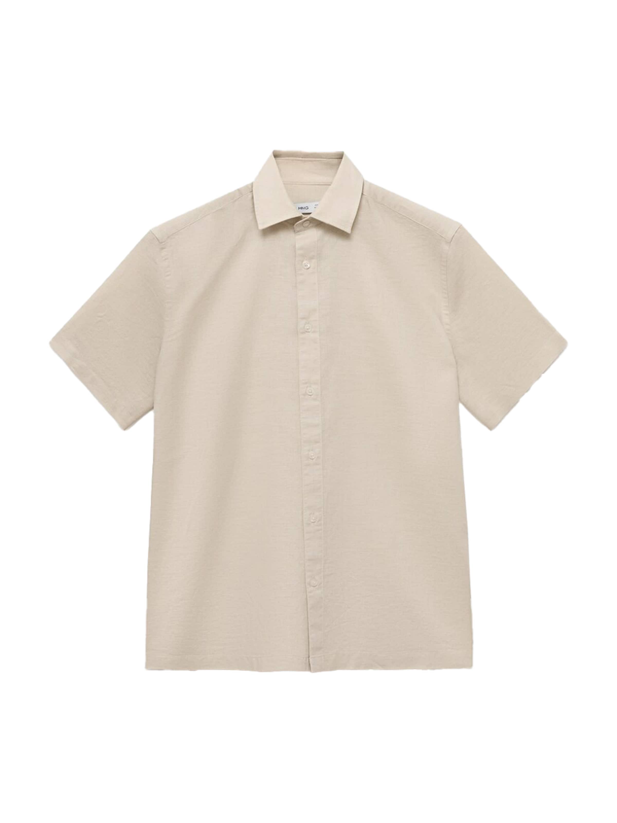 MANGO MAN Regular fit Skjorta 'ANTS' i beige: framsida