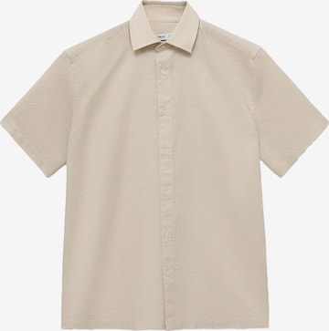 Chemise 'ANTS' MANGO MAN en beige : devant