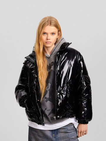 Bershka Between-season jacket in Black: front