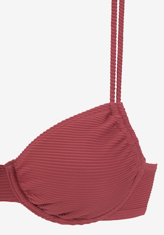 SUNSEEKER T-Shirt Bikini-Top in Rot