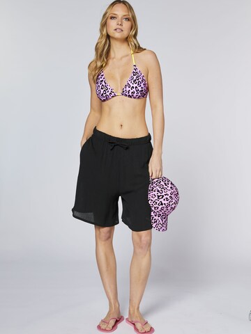 CHIEMSEE Triangle Bikini ' mit Wellenkante ' in Purple