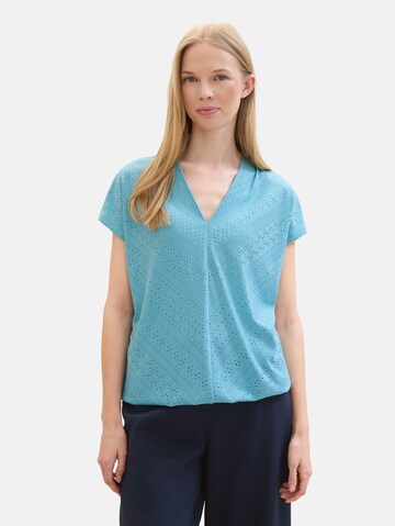 TOM TAILOR Bluse in Blau: predná strana