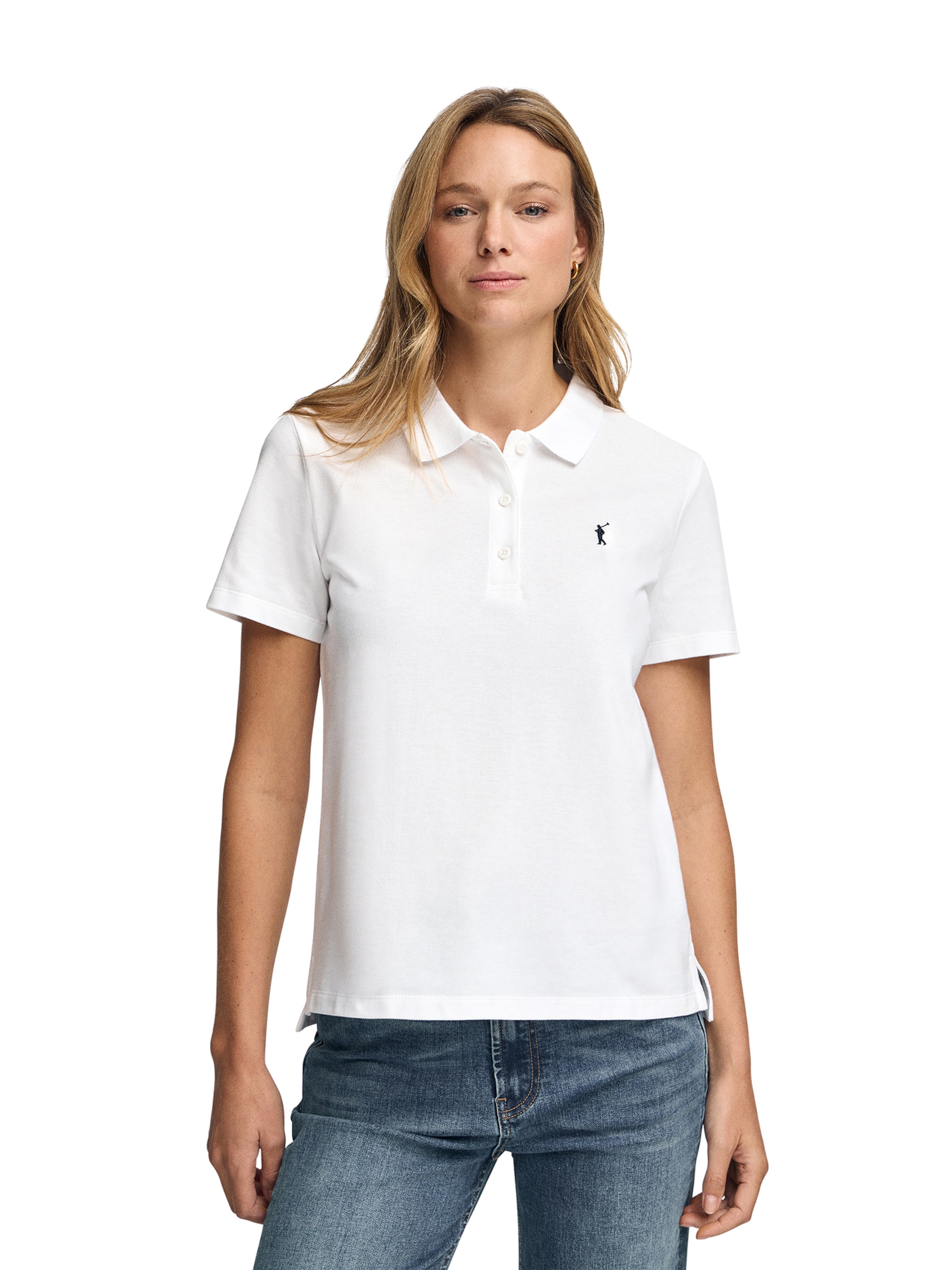 Polo Club Poloshirt in Weiß: Vorderseite