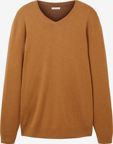 TOM TAILOR Sweater in Brown: front