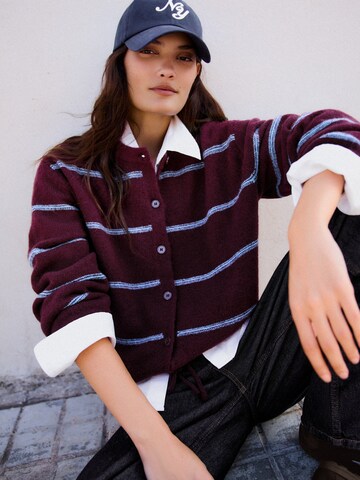 Cardigan Bershka en rouge : devant