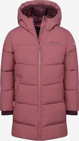 TROLLKIDS Winter Jacket in Pink: front