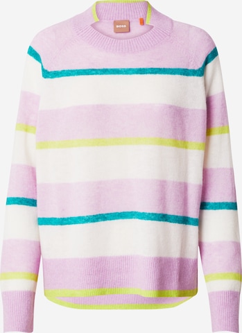 BOSS Orange - Pullover 'Frivor' em roxo: frente