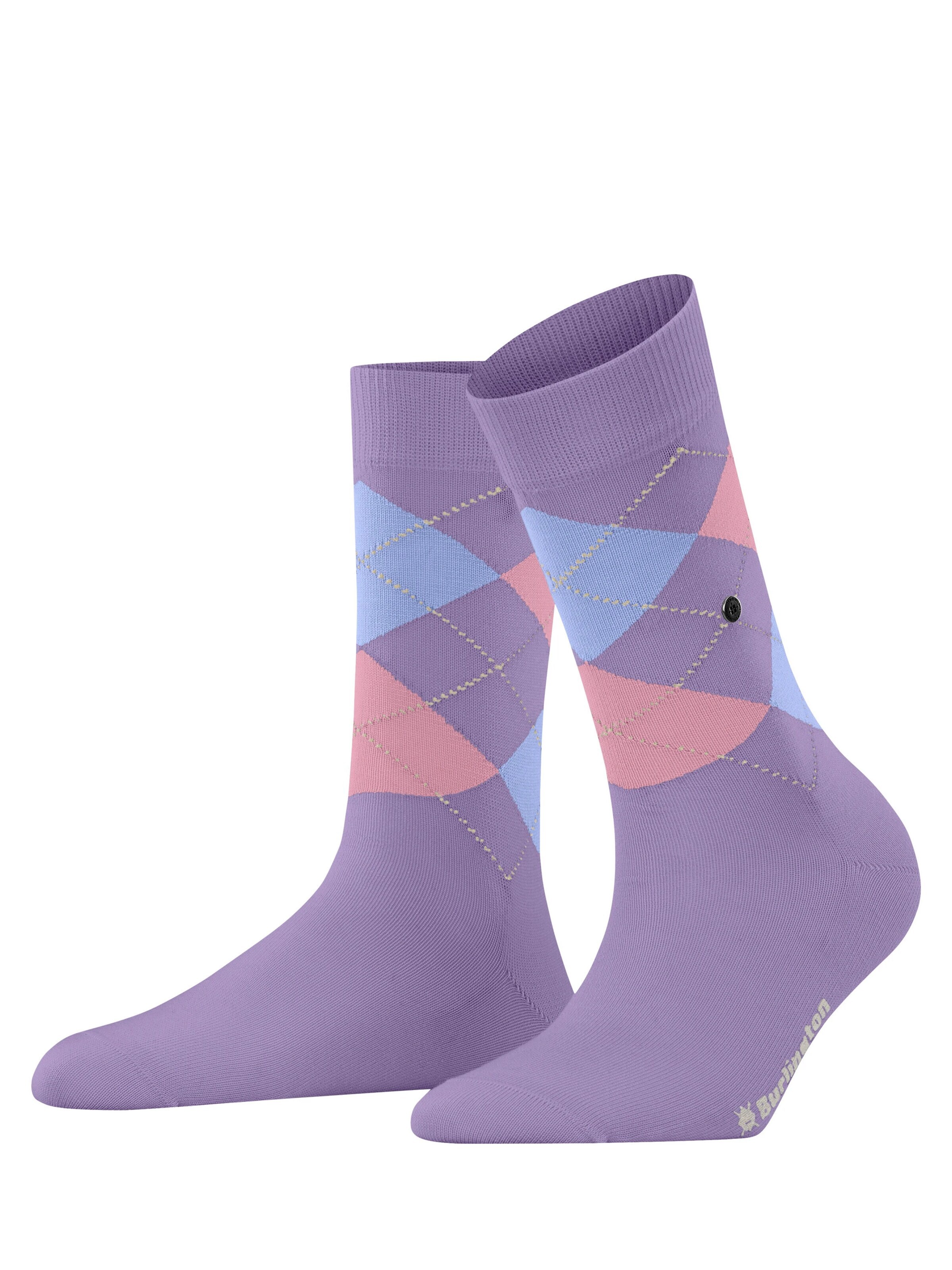 BURLINGTON Socks 'Covent Garden' in Purple: front