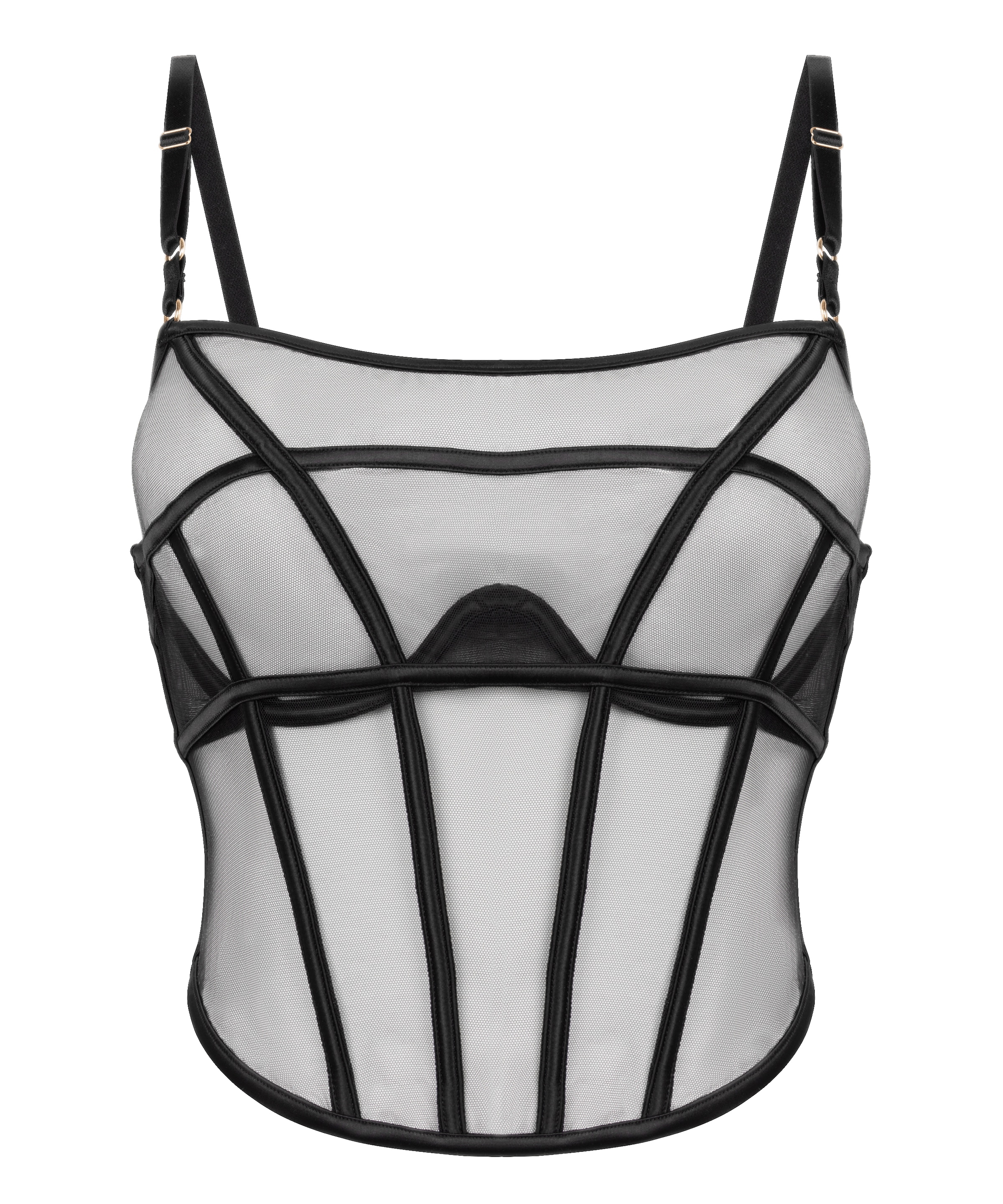 Hunkemöller Corsage in Schwarz: Vorderseite