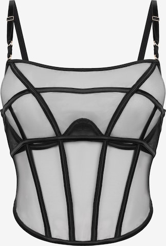 HunkemöllerKorzet - crna boja: prednji dio