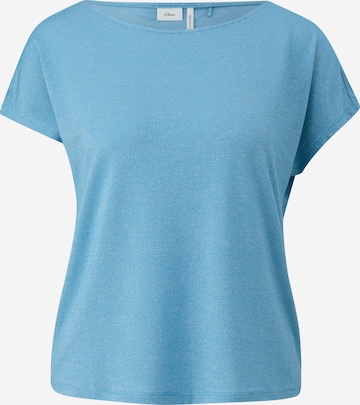 s.Oliver BLACK LABEL T-Shirt in Blau: predná strana