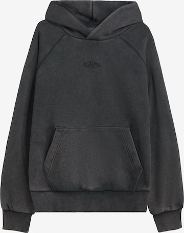 Sweat-shirt Bershka en gris : devant