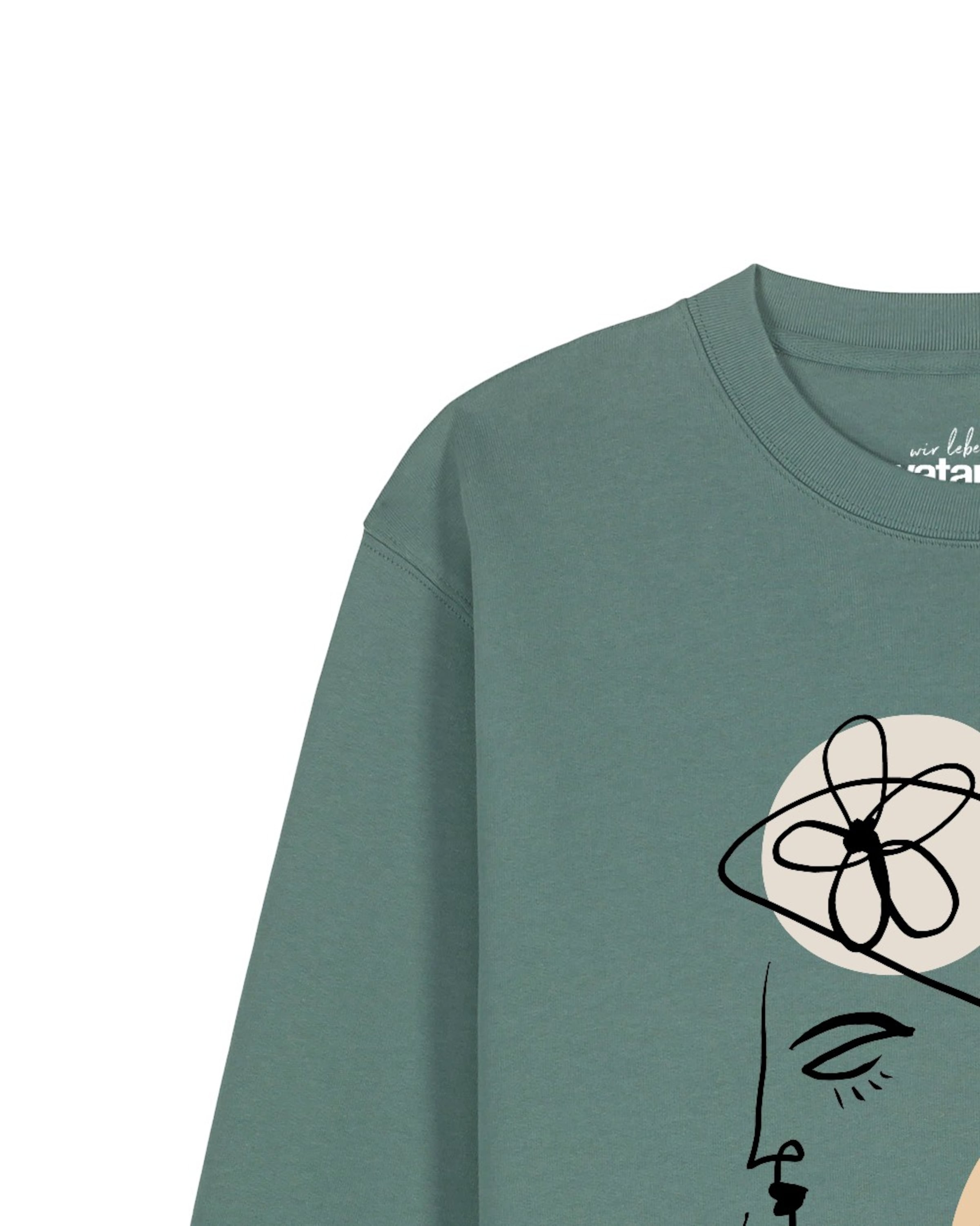 Watapparel Sweatshirt 'Self Love' in Groen