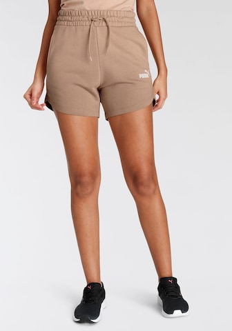 PUMA - regular Pantalón deportivo en beige: frente