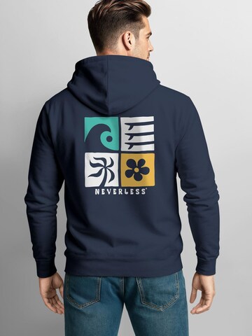 Neverless Sweatshirt 'California Surf' in Blue
