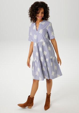 Aniston CASUAL Dress in Blue: front