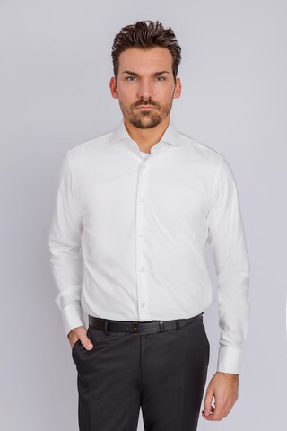 BOSS Regular fit Button Up Shirt 'Joe' in White: front