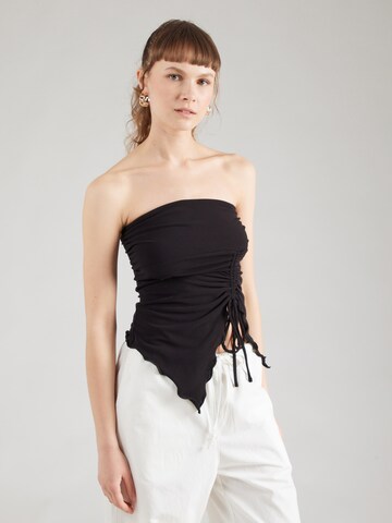 Top di BDG Urban Outfitters in nero: frontale