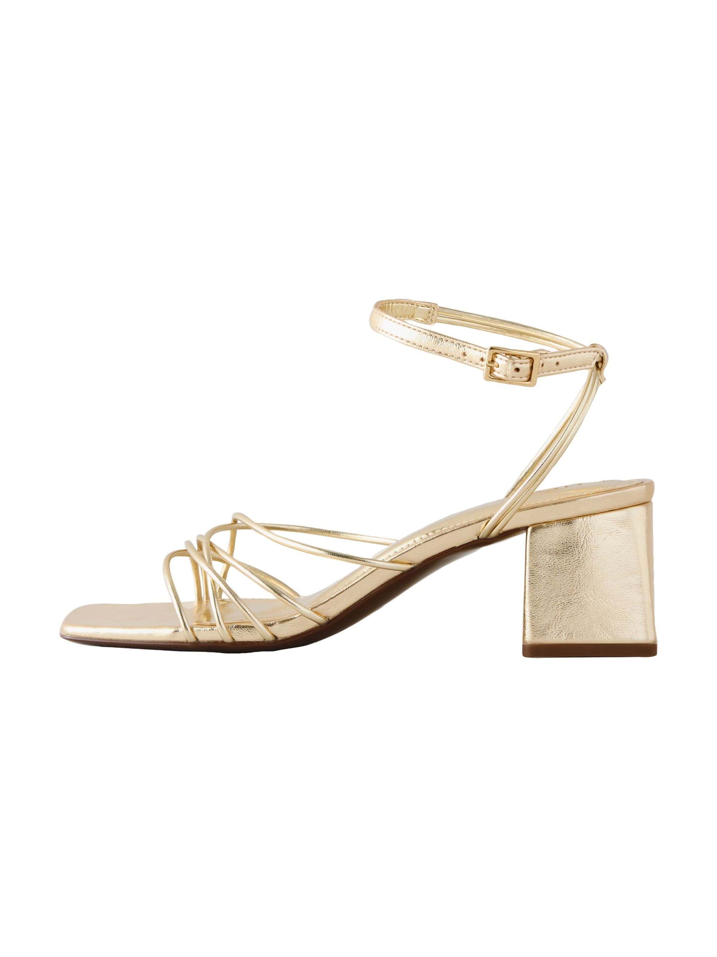 Next Strap Sandals 'Forever Comfort' in Gold: front