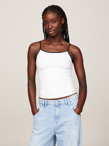 Tommy Jeans Top in White: front