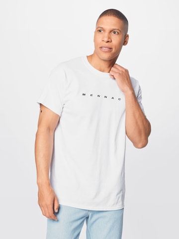Mennace - Camiseta en blanco: frente