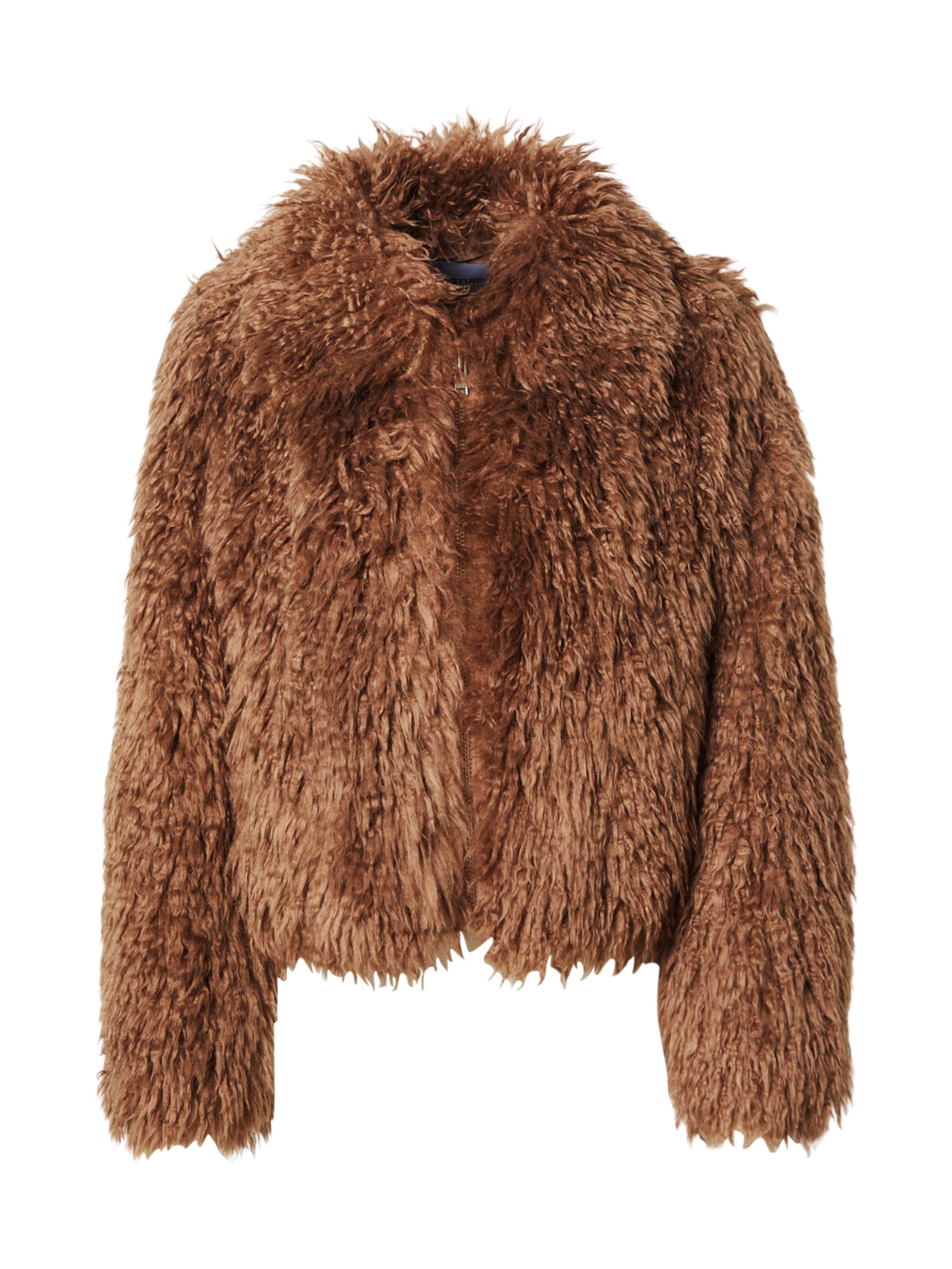 STAND STUDIO Φθινοπωρινό και ανοιξιάτικο μπουφάν 'Zaylee' σε καφέ: μπροστά