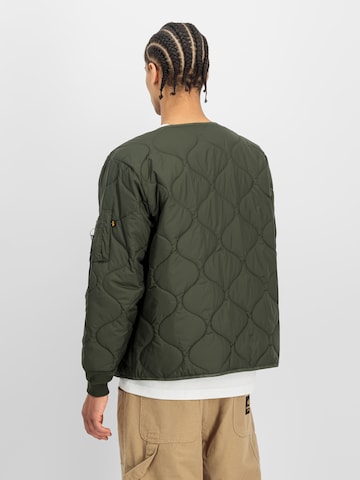 ALPHA INDUSTRIES Jacke 'Q-1' in Grün: Rückseite