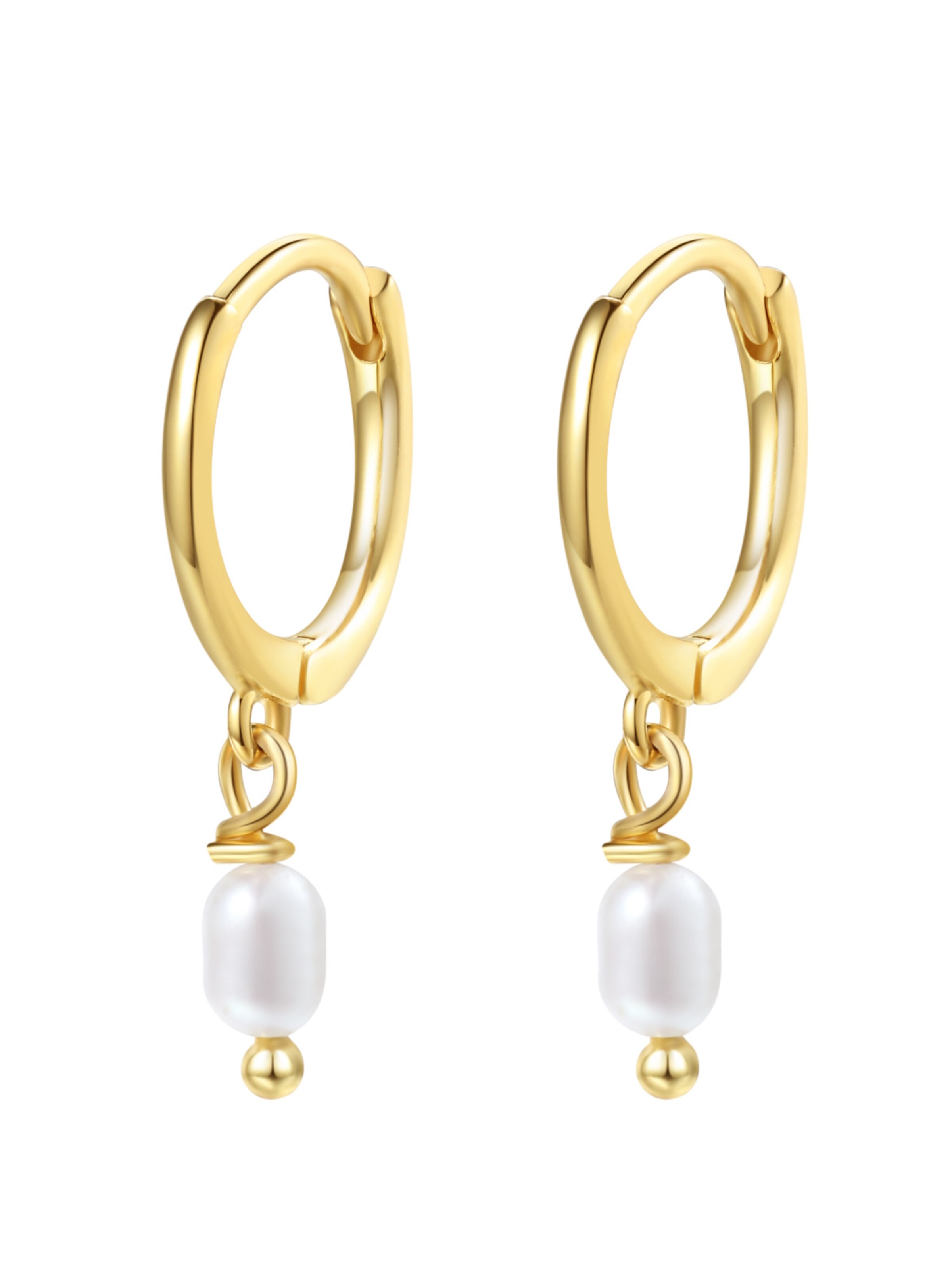 Hey Happiness Ohrringe 'Classic Pearl'‌‌ in Gold
