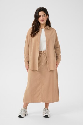KAFFE CURVE Blouse 'Nana' in Beige